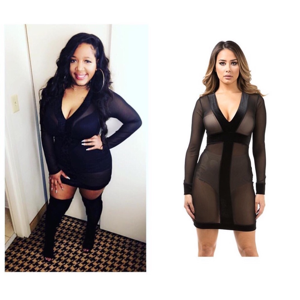 Sheer Through Me Mini Dress 🖤